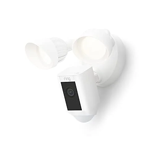 Ring Floodlight Cam Wired Plus White - Rank 2 in Best Ring Camera of 2025