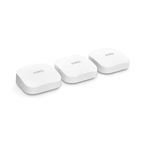 eero Pro 6E Mesh Wi-Fi Router 3-Pack - Rank 2 in Mesh Wifi Systems of 2025