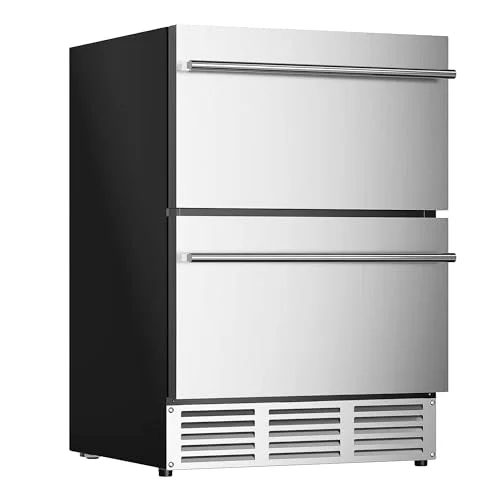 Euhomy 24 Inch Double Drawer Fridge - Rank 5 in Best Under Counter Fridge of 2025