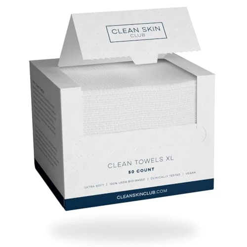 Clean Skin Club Clean Towels XL, 100 ct, 2 pack - Rank 2 in Best Dry Wipes of 2025