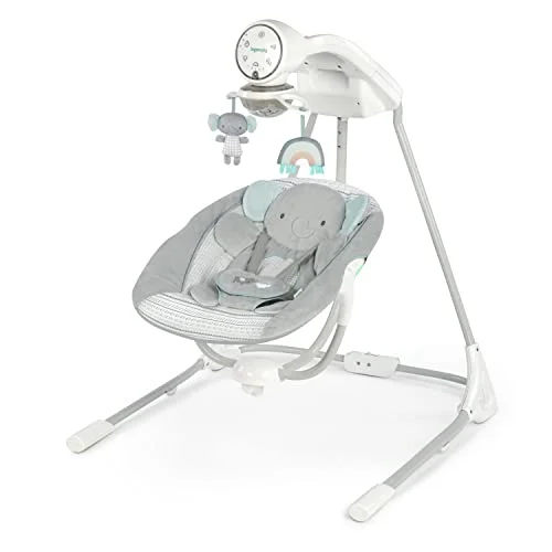 Ingenuity InLighten Baby Swing Van Elephant - Rank 9 in Best Baby Swings of 2025