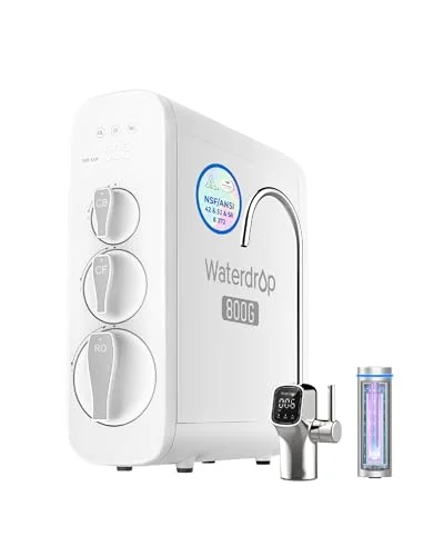 Waterdrop G3P800 Tankless RO System - Rank 2 in Best Reverse Osmosis Water Filtration System of 2025