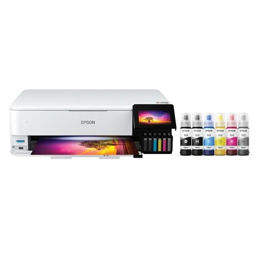 Epson EcoTank ET-8550 Wireless All-in-One Printer - Rank 7 in Photo Printers of 2025