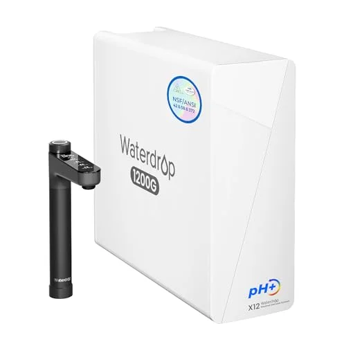 Waterdrop X12 Alkaline Mineral Tankless Reverse Osmosis System - Rank 5 in Best Reverse Osmosis Water Filtration System of 2025