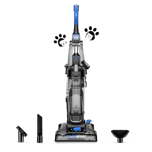 Eureka PowerSpeed Bagless Upright Vacuum, Pet Turbo - Rank 2 in Best Upright Vacuum of 2025