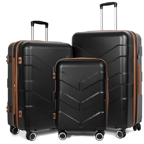 TILYMOL 3-Piece Expandable Luggage Set - Rank 6 in Best Luggage Sets of 2025