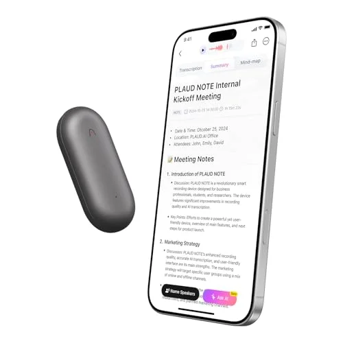 PLAUD NotePin AI Voice Recorder - Rank 4 in Best Digital Recorder of 2025