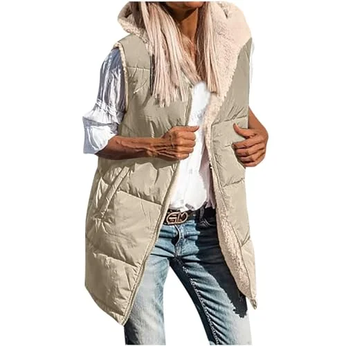 Women's Hooded Sleeveless Puffer Jacket - Rank 2 in ✨ ¡Ofertas de los productos más vendidos de Amazon! Cupones y descuentos por tiempo limitado. 🎉