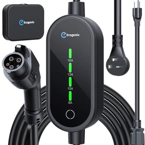 Ecogenix Level 1-2 EV Charger 2024 - Rank 10 in Best Ev Car Charger of 2025