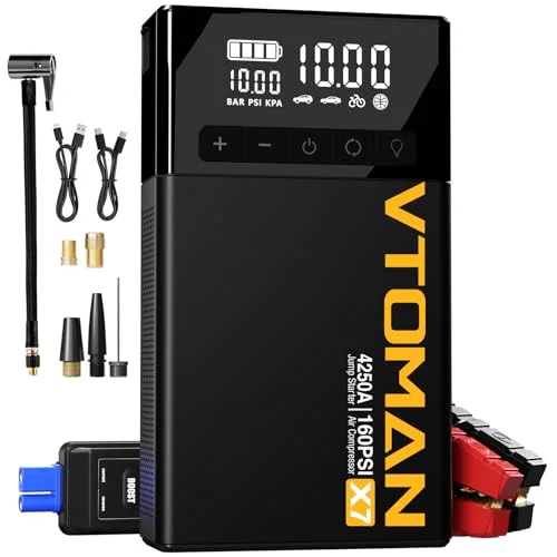 VTOMAN X7 Jump Starter and Air Compressor - Rank 10 in Jump Starters of 2025