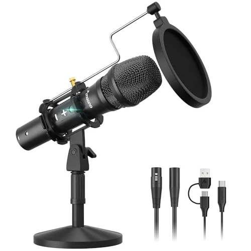 MAONO HD300T Podcast Dynamic Microphone Kit - Rank 8 in Best Usb Microphone of 2025