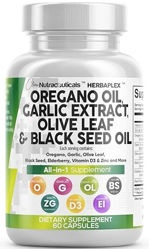Oregano Oil Immune & Digestive Support Supplement - Rank 5 in Best Oregano Oil of 2025