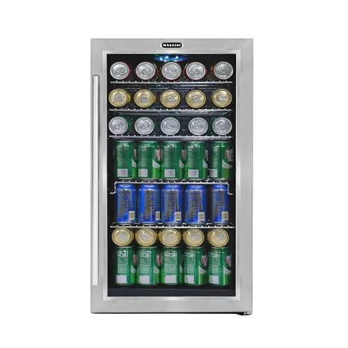 Whynter BR-130SB Beverage Refrigerator, 3.1 Cu Ft - Rank 7 in Best Mini Fridge Glass Door of 2025