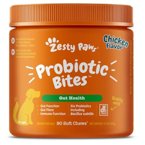 Zesty Paws Dog Probiotics Soft Chew - Rank 6 in Best Probiotics For Dogs of 2025