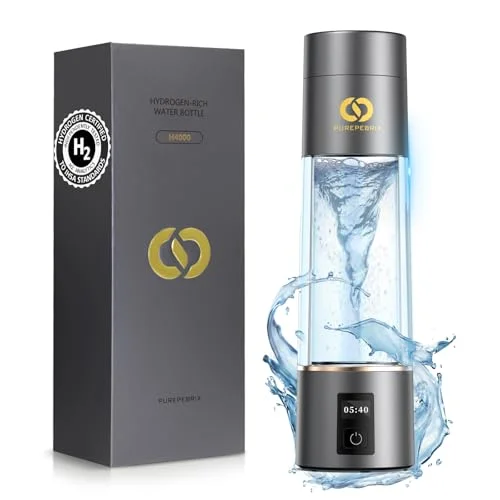 PUREPEBRIX Hydrogen Water Bottle Generator Classic Edition - Rank 3 in Hydrogen Water Bottles