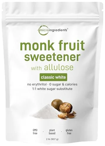 Monk Fruit Sweetener with Allulose, Granular - Rank 3 in Best Monk Fruit of 2025