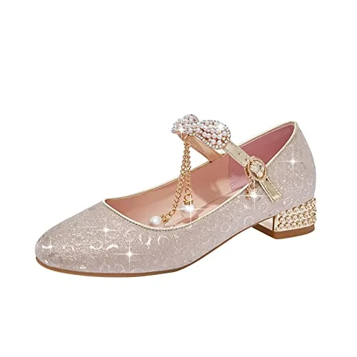 Mary Jane Toddler Dress Shoes Gold - Rank 10 in Best Newborn Walkers of 2025