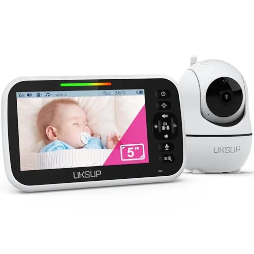 UKSUP Baby Monitor with Camera and Audio - Rank 6 in Best Baby Monitor No Wifi of 2025