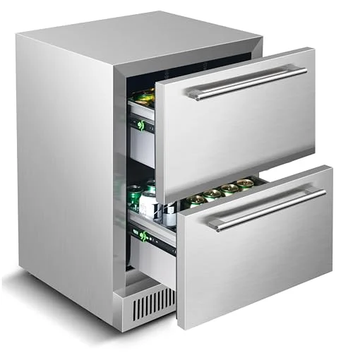Vesgolden 24" Outdoor Drawer Fridge - Rank 6 in Best Under Counter Fridge of 2025