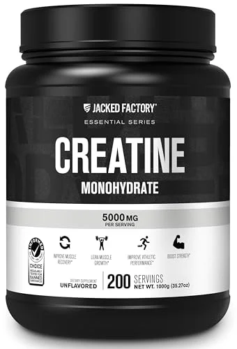 Jacked Factory Creatine Monohydrate Powder - Rank 4 in Best Creatine Monohydrate of 2025