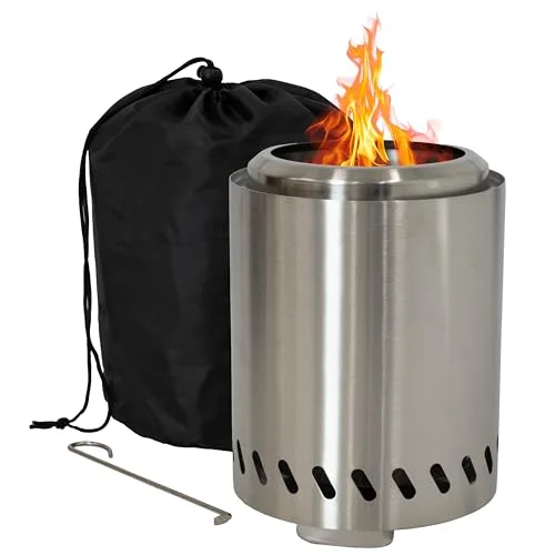 Sunnydaze Smokeless Fire Pit with Accessories - Rank 6 in Best Tabletop Fire Pit of 2025