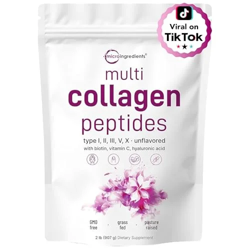 Micro Ingredients Multi Collagen Protein Powder, 2 Pounds - Rank 8 in Best Protein Powders of 2025
