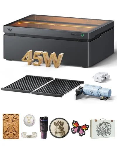 WECREAT Vision Pro 45W Laser Engraver and Cutter - Rank 3 in Best Laser Engraving Machine of 2025