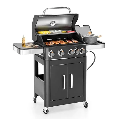 MFSTUDIO 4 Burner Propane Gas Grill - Rank 2 in Best Grill Griddle Combo of 2025