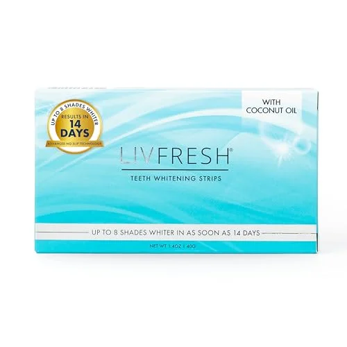 LIVFRESH Teeth Whitening Strips - Rank 10 in Best Teeth Whitening Over The Counter of 2025