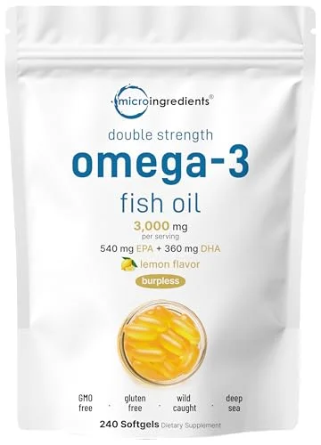 Omega 3 Fish Oil Softgels 3,000mg - Rank 3 in Best Fish Oil Supplements of 2025