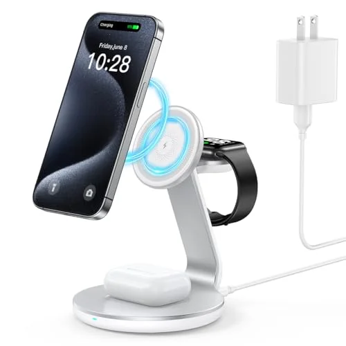 HERRBOL 3-in-1 Wireless Charging Station - Rank 3 in Best Iphone Charging Station of 2025