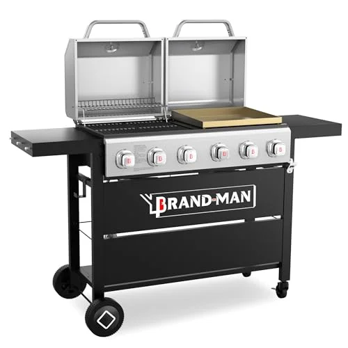 Brand-Man Griddle Grill Combo 6-Burner - Rank 4 in Best Grill Griddle Combo of 2025
