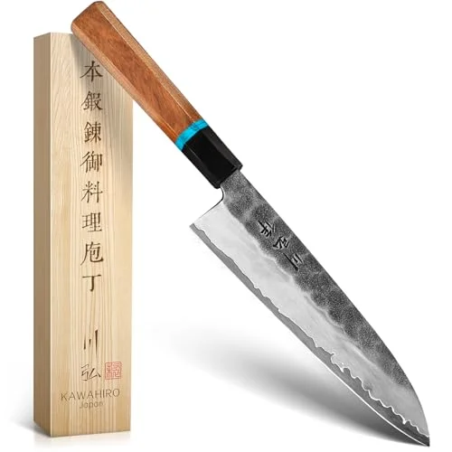 Kawahiro 210mm Black Forged Japanese Chef Knife - Rank 7 in Best Japanese Knifes of 2025