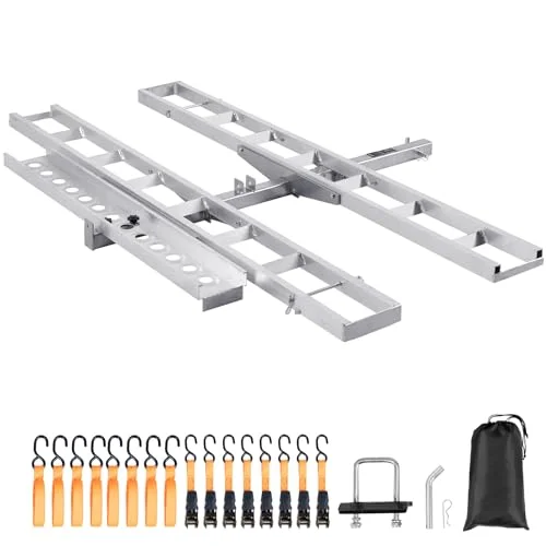VEVOR 2-Bike Aluminum Motorcycle Carrier - Rank 7 in Best Motorcycle Hitch Carrier of 2025