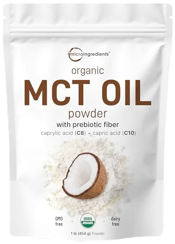 Micro Ingredients Organic MCT Oil Powder with Prebiotic Fiber - Rank 4 in Best Mct Oil For Weight Loss of 2025
