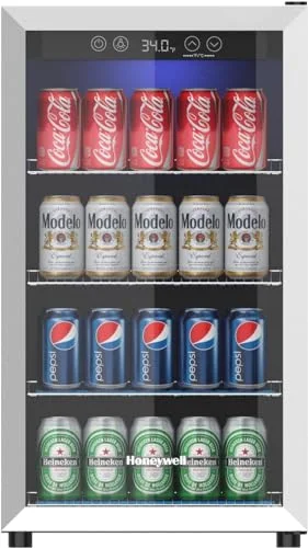 Honeywell 115 Can Beverage Refrigerator - Rank 5 in Best Glass Door Mini Fridge of 2025