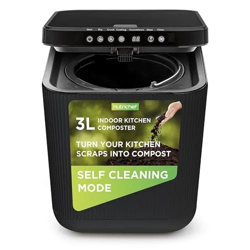 NutriChef 3L Electric Kitchen Composter - Rank 9 in Best Electric Composter of 2025