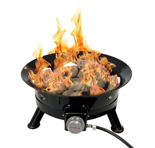 Flame King Portable Propane Fire Pit 24-Inch - Rank 7 in Best Housewise Fire Pit of 2025