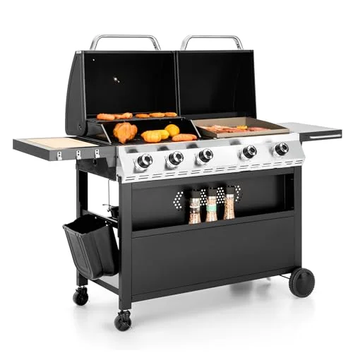 MFSTUDIO 5 Burner Gas Grill and Griddle Combo - Rank 9 in Best Grill Griddle Combo of 2025