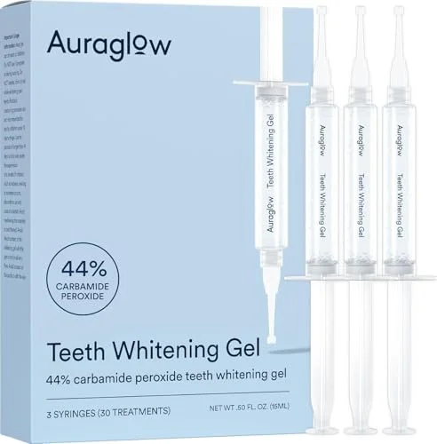 Auraglow Teeth Whitening Gel Refill Pack, 44% Carbamide Peroxide - Rank 2 in Best Teeth Whitening of 2025