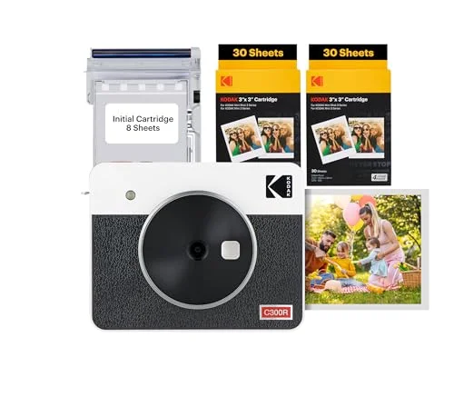 KODAK Mini Shot 3 Retro Instant Camera Printer Bundle - Rank 2 in Best Polaroid Camera of 2025