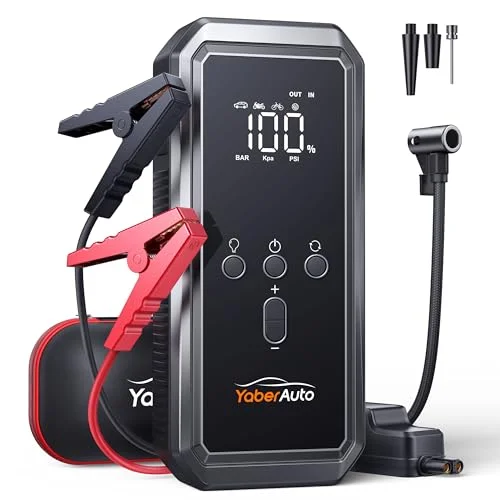 YaberAuto 3500A Car Jump Starter with Air Compressor - Rank 7 in Best Jump Starter With Air Compressor of 2025
