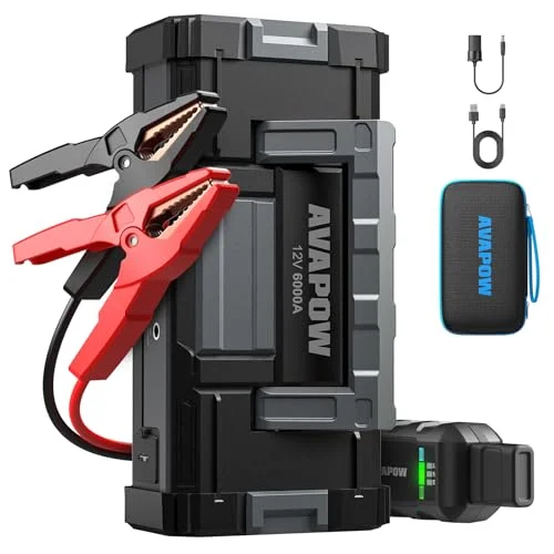 AVAPOW 6000A Car Battery Jump Starter - Rank 9 in Portable Jump Starters