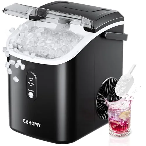 EUHOMY Nugget Ice Maker with Handle - Rank 6 in Best Countertop Ice Maker of 2025