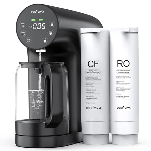 Ecoviva Portable Reverse Osmosis Water Purifier - Rank 8 in Best Countertop Reverse Osmosis System of 2025