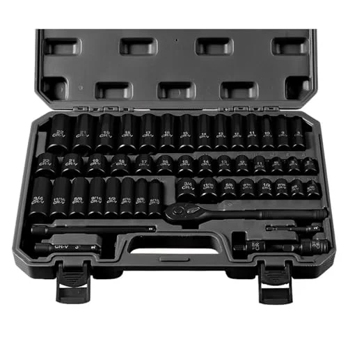 TOHOME 3/8" Drive Impact Socket Set - Rank 7 in Best Socket Set of 2025