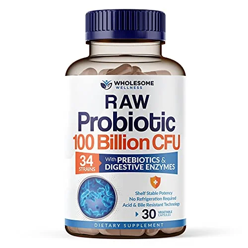 Organic Raw Probiotics 100 Billion CFU Supplement - Rank 6 in Best Probiotics of 2025