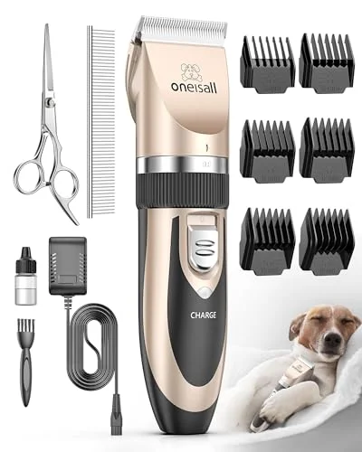 oneisall Cordless Pet Hair Clippers Set - Rank 5 in Best Dog Grooming Kit of 2025