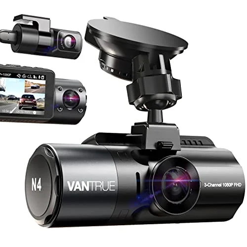 Vantrue N4 3 Channel Dash Cam - Rank 8 in Dash Cams
