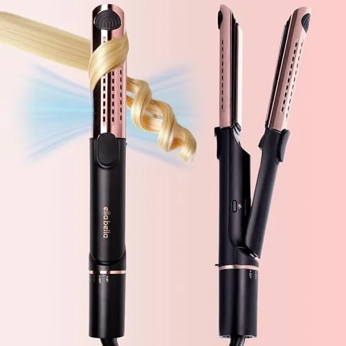 ELLA BELLA Hair Straightener and Air Curler 2 in 1 - Rank 4 in Flat Irons